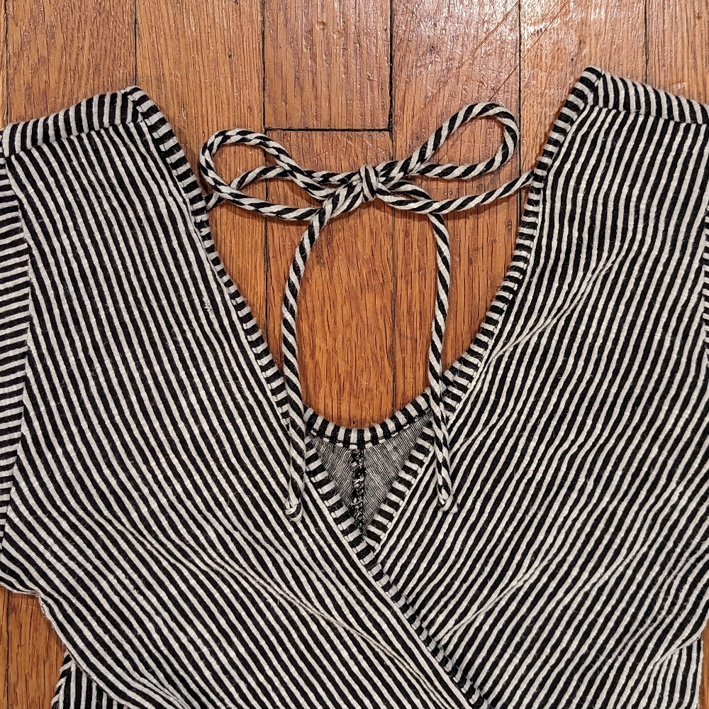 Black and White Striped Dress Size Small - Picture 2 of 5